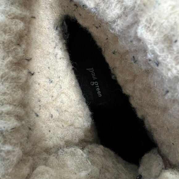 Paul Green Lace Up Platform Hiking Ankle Boots Tan Suede Gorpcore Size 6.5 US - Picture 11 of 11